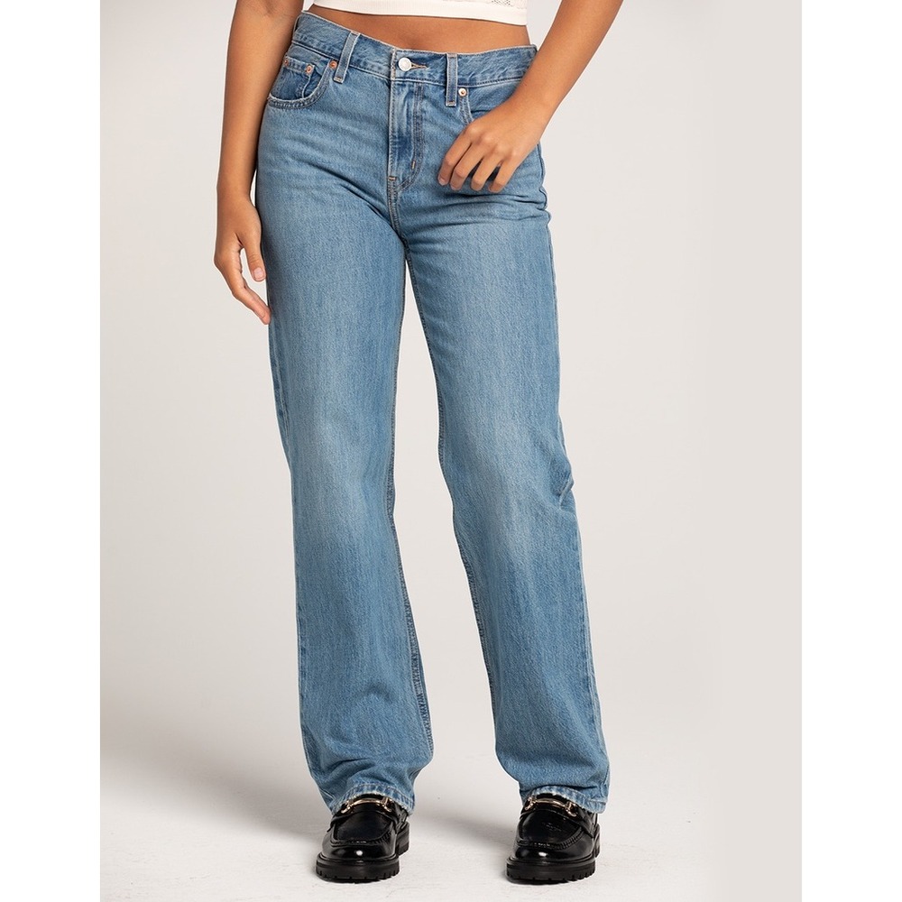 Levi's Low Pro Straight Jeans Medium Wash Size 26